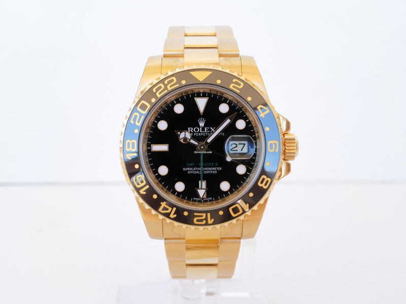 Rolex | GMT-Master II | 116718LN | Yellow gold | 40 mm | Yellow gold | Black | Automatic