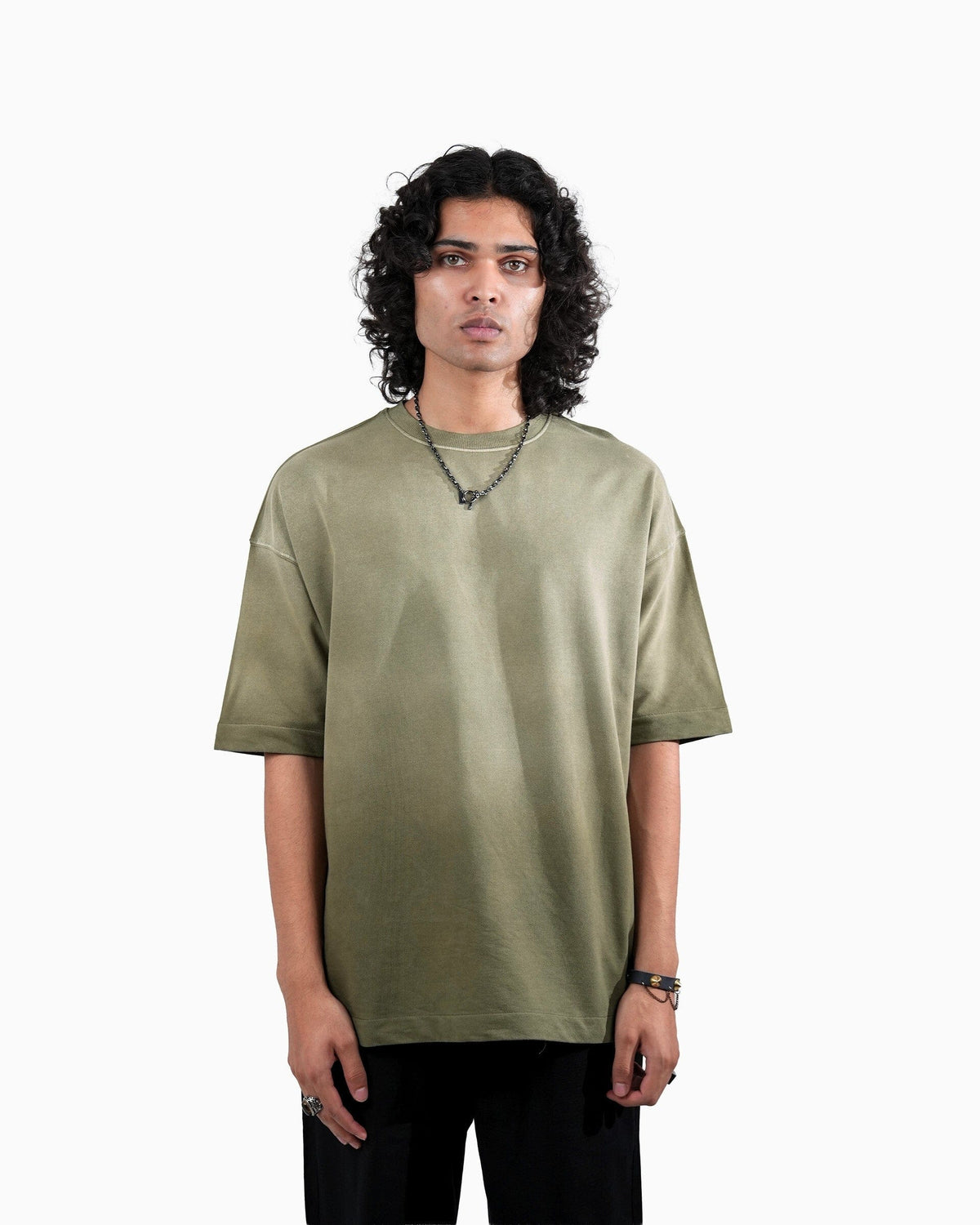 THE BARES - OLIVE WASHED T-SHIRT