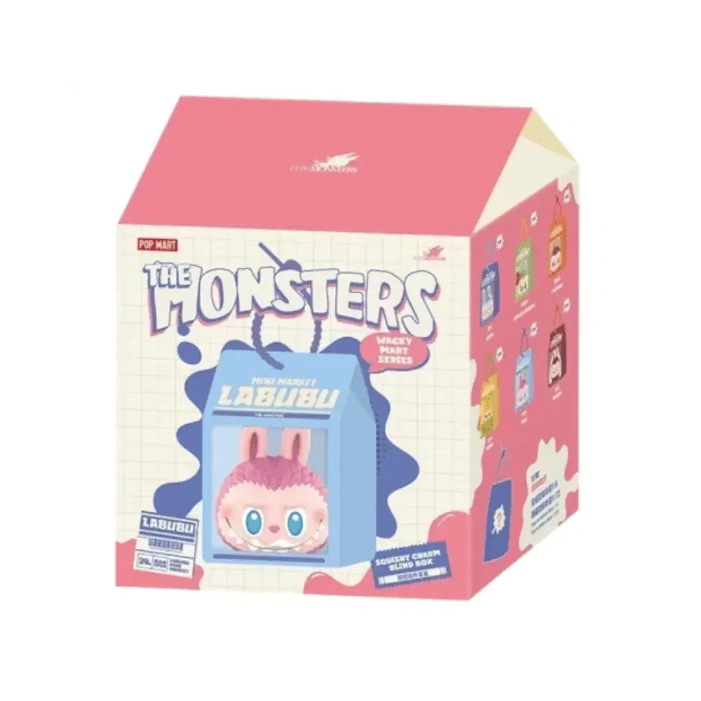 Pop Mart Labubu The Monsters Wacky Mart Series Squishy Charm Single Blind Box