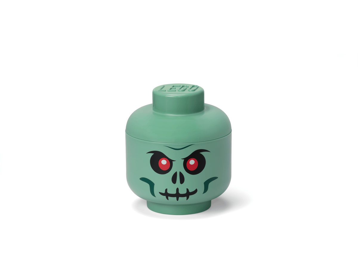 Lego Small Skeleton Storage Head  Green