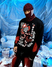 RANSOM [FULL-SLEEVE DISTRESSED T-SHIRT]