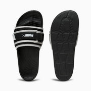 Puma Puma Softridepro Leadpuff Slip-On Slides Puma Black-Puma White-Smokey Gray
