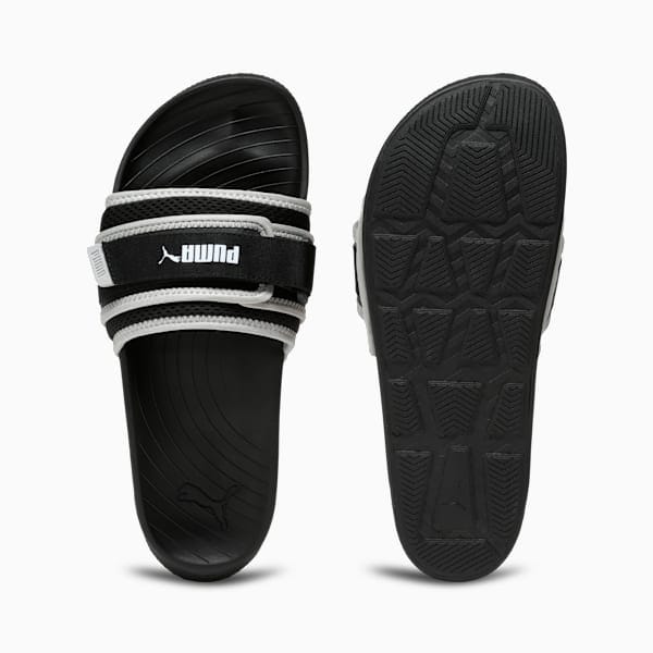 Puma Puma Softridepro Leadpuff Slip-On Slides Puma Black-Puma White-Smokey Gray