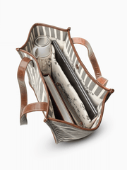 Retro Stripe Ladies Work Tote
