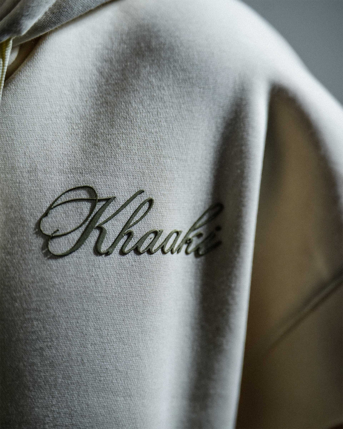 Himalayan Finery - Cream Oversized Cropped Zipper Hoodie