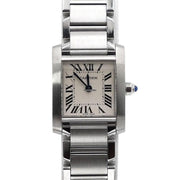 Cartier Tank Française Small Steel Quartz Women's Watch W51008 Q3