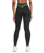 Women's Gymshark Stitch Feature Leggings Black