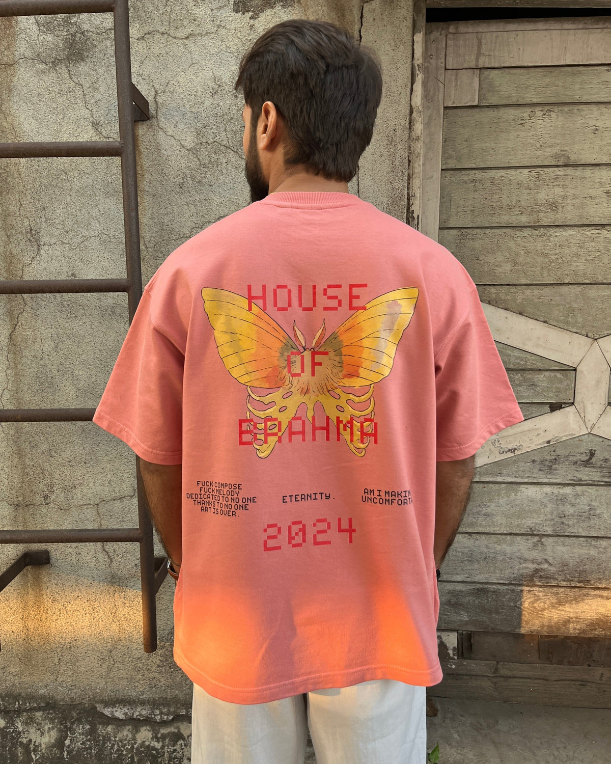 Eternity // Peach Oversized Unisex T-shirt
