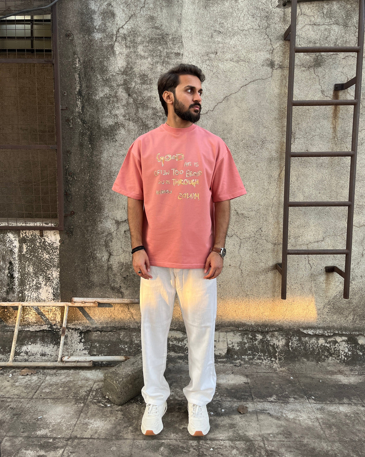 Eternity // Peach Oversized Unisex T-shirt