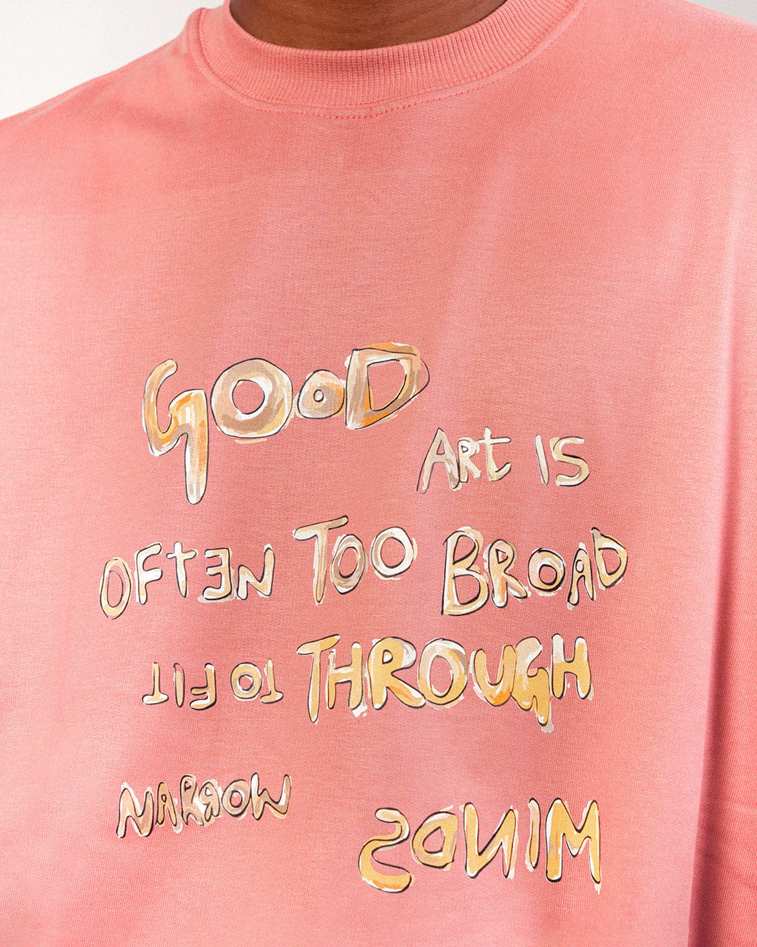 Eternity // Peach Oversized Unisex T-shirt