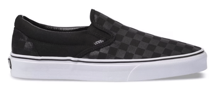 Vans Classic Slip-On Checkerboard Black Charcoal
