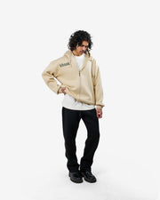 Law of Nature - Beige Oversized Zipper Hood
