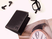 Filato Portrait Men's Leather Wallet With RFID | Black