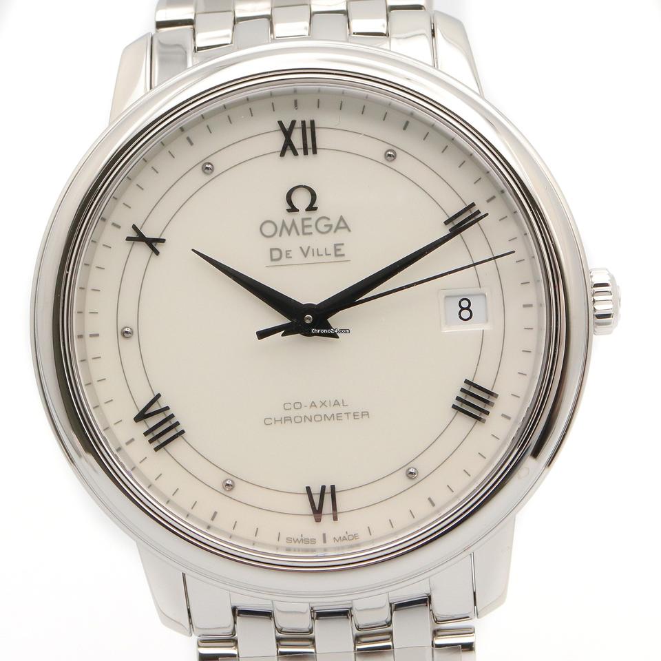 Omega De Ville Prestige Wrist Watch 424.10.37.20.04.001 Automatic SS NEW mens