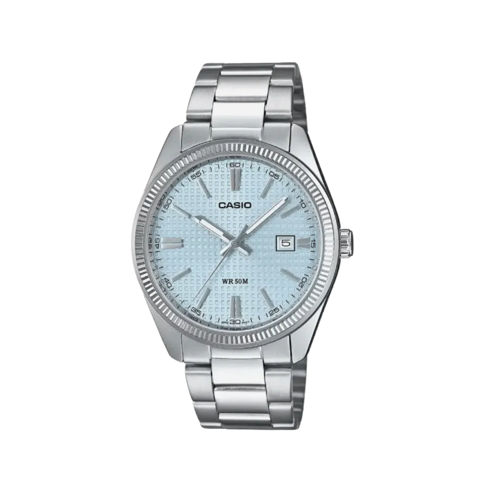 Casio Enticer Waffle Blue Dial (MTP - 1302PE - 2AVEF A2394)