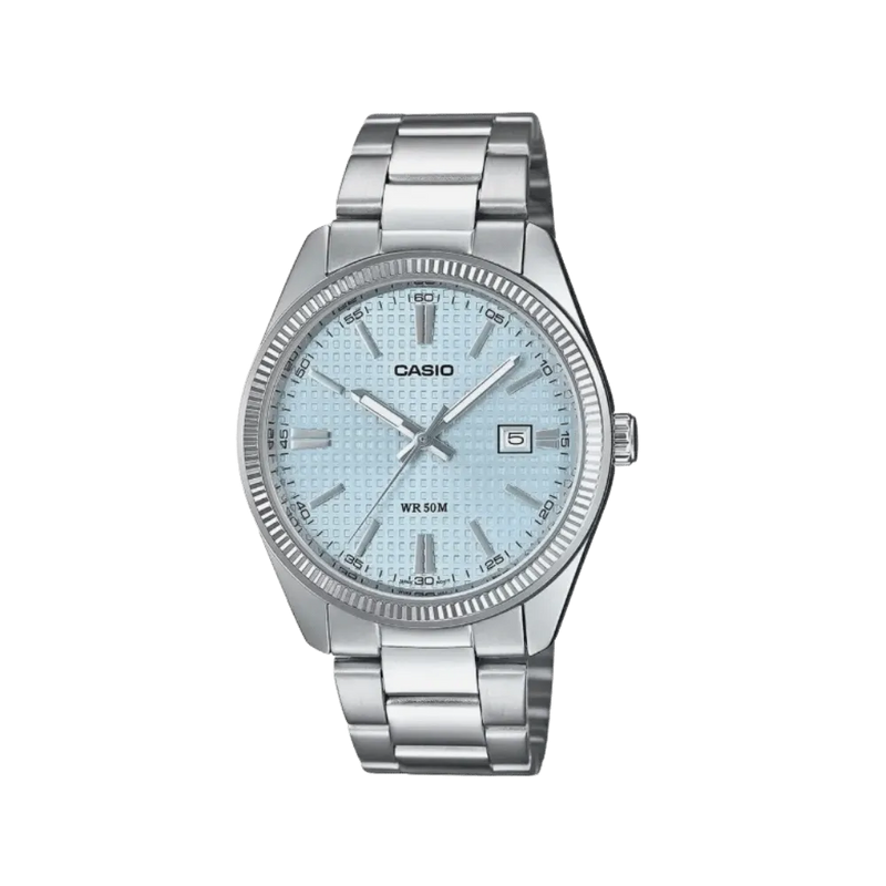 Casio Enticer Waffle Blue Dial (MTP - 1302PE - 2AVEF A2394)