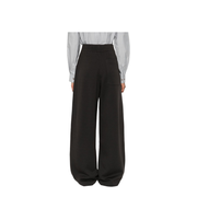 Dark Roast Wide Leg High Waist Trousers