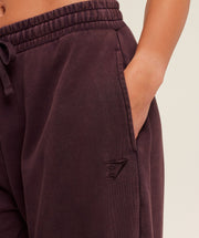 Gymshark Power Washed Joggers -  Cherry Purple/Acid Wash