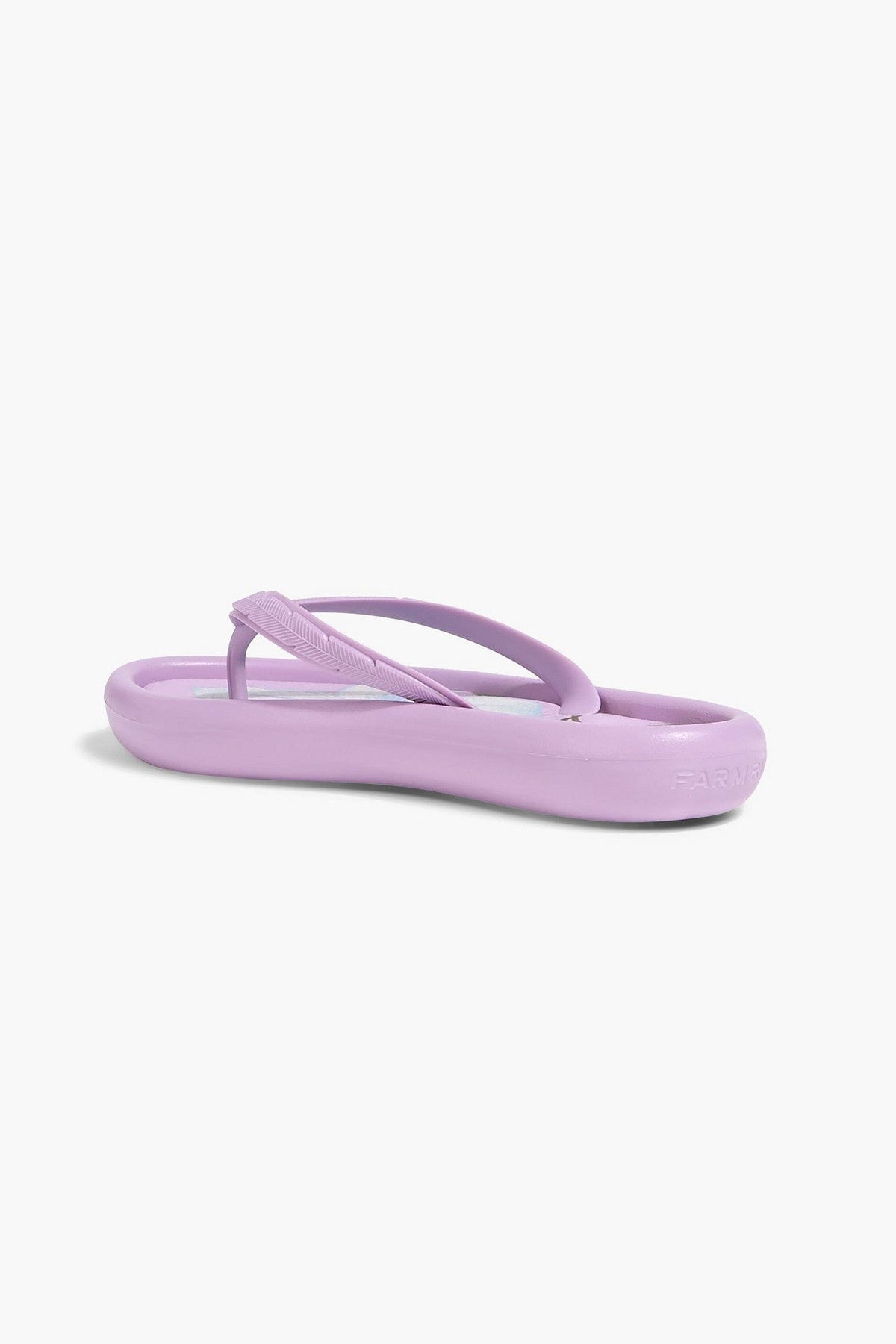 Farm Rio Canoe Printed Rubber Flip Flops Lavender Women's