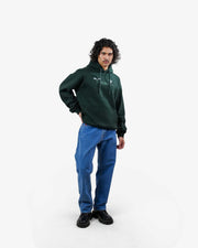 Wild Bloom - Bottle Green Oversized Hoodie