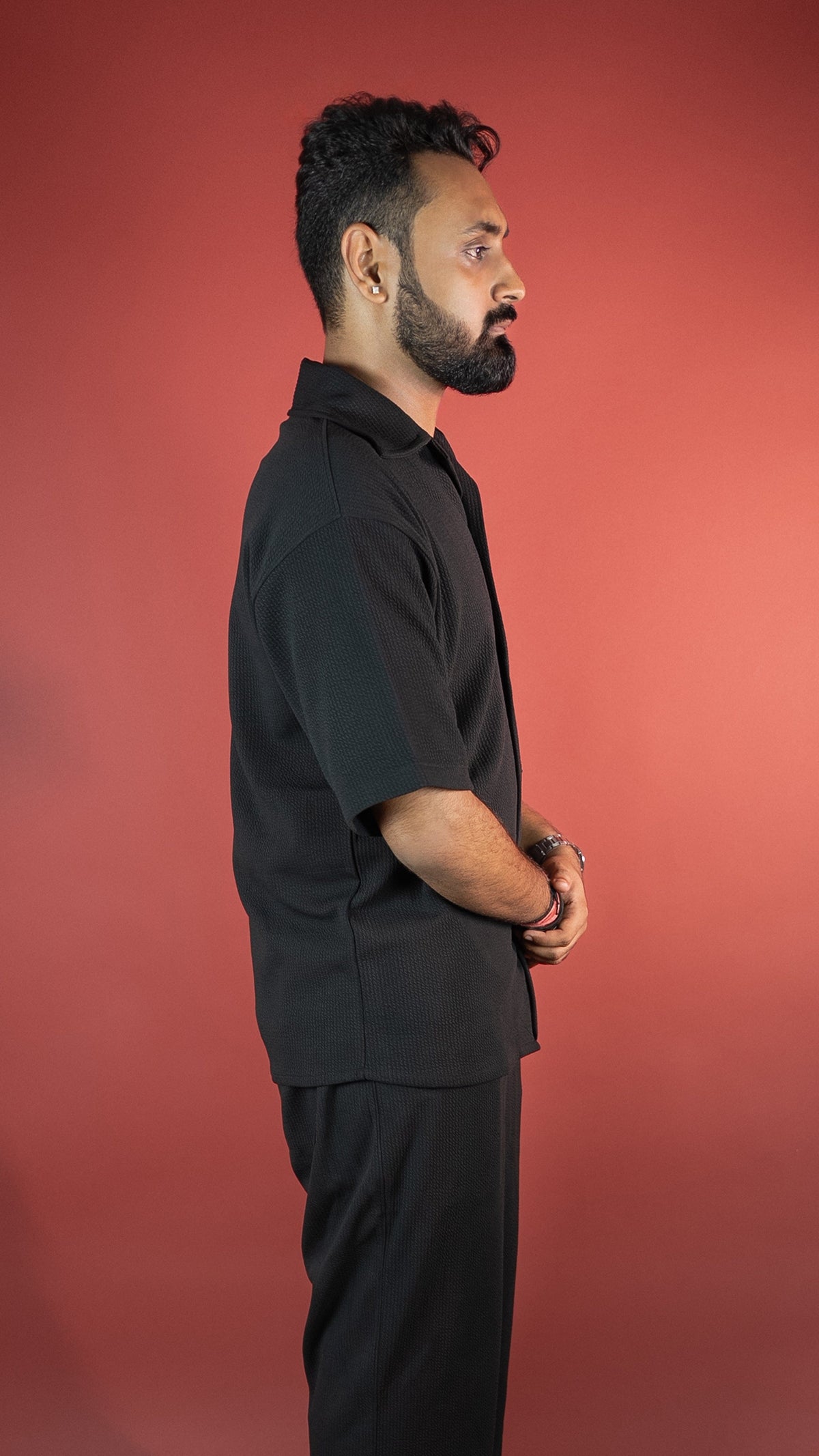 COMFY BLACK MEN'S CO-ORD SET