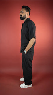 COMFY BLACK MEN'S CO-ORD SET