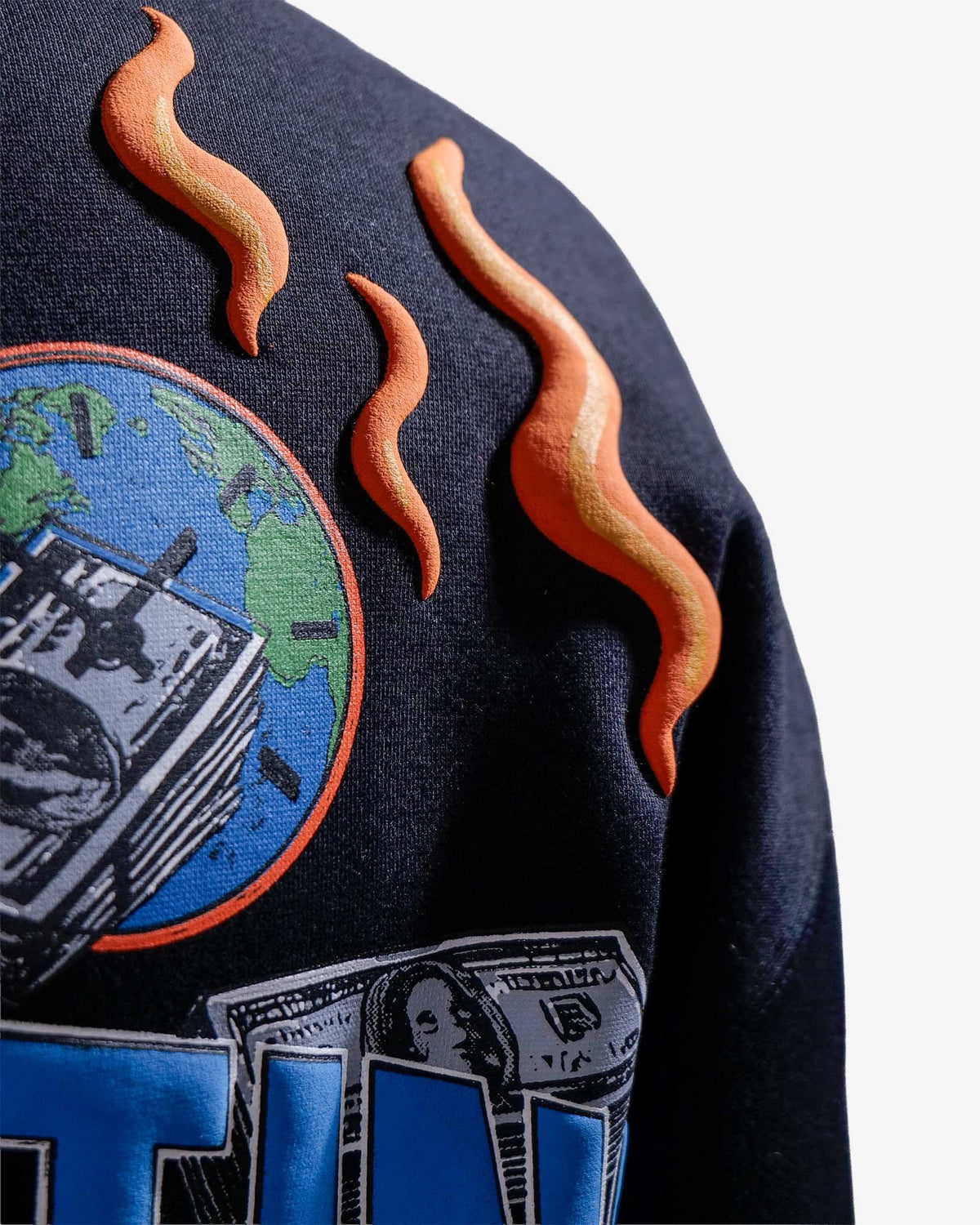 Selfmade - Black Oversized Printed Hoodie