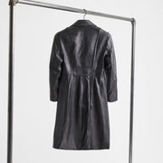 Restored Embellished Leather Coat