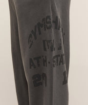Gymshark Collegiate Washed Wide Leg Jogger - Asphalt Grey