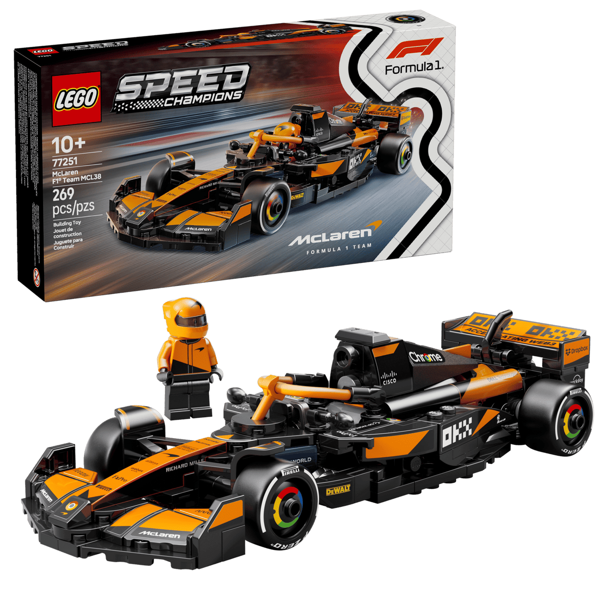 Lego McLaren F1 Team MCL38 Race Car