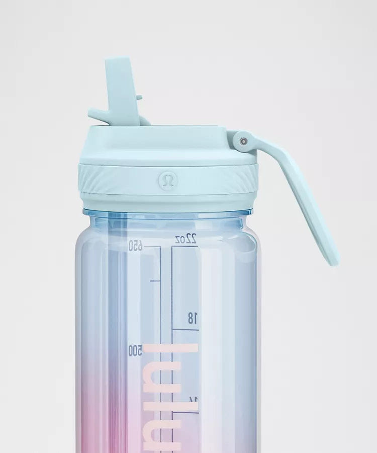 Back to Life Clear Bottle 24oz Straw Lid