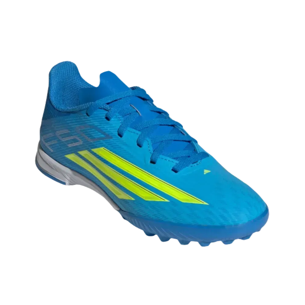 Adidas F50 League Turf Soccer Kids Lucid Ray Blue