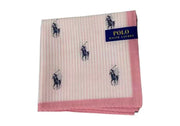 Ralph Lauren logo design silk scarf, unisex, couple style, pink