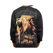 Gymshark Lion Graphic Long Sleeve T-Shirt - Black