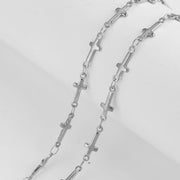 CH Double Pendant Necklace Black