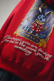 Magic Within Red Hoodie - Motivational Streetwear Hoodie