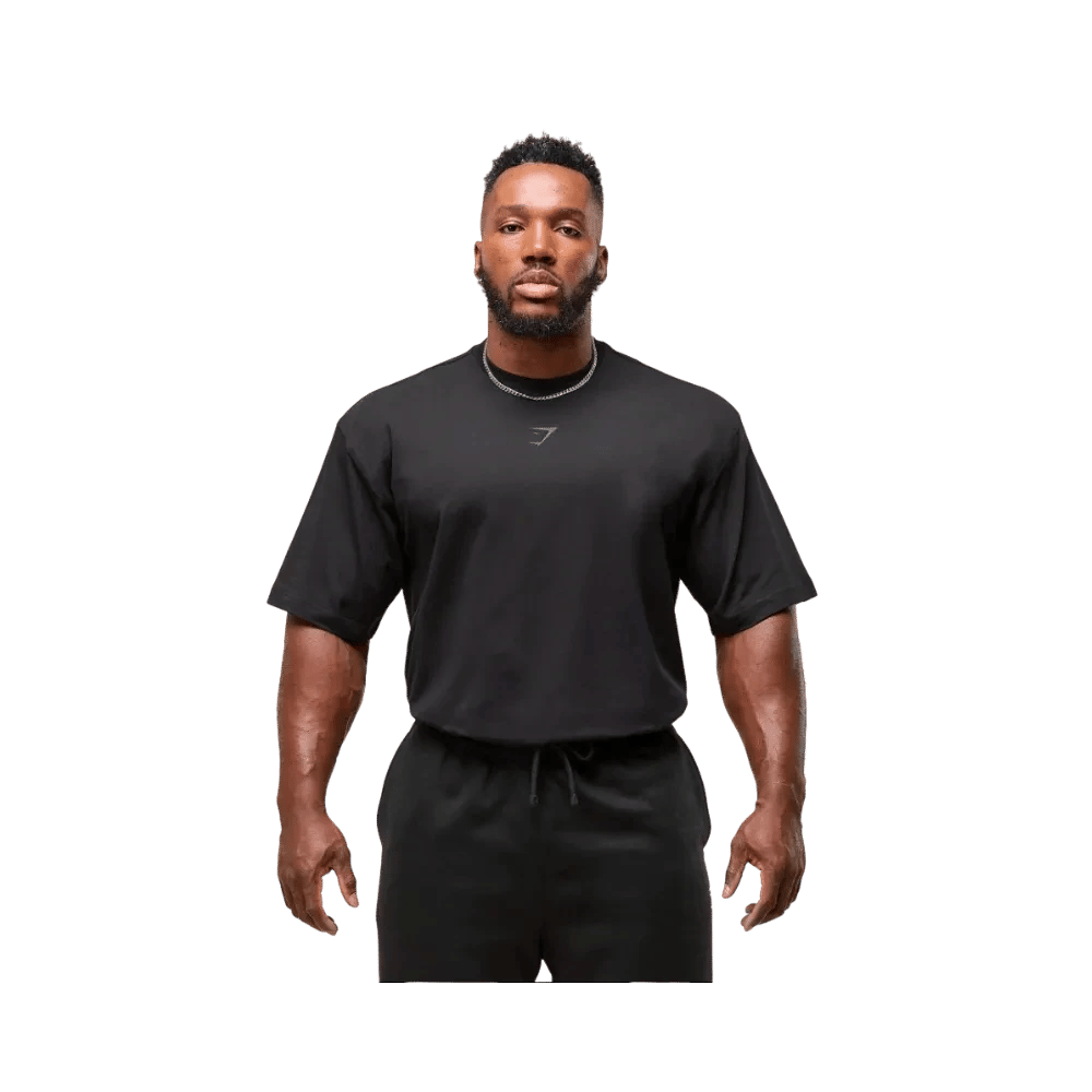 Gymshark Power T-Shirt Oversized Fit Black