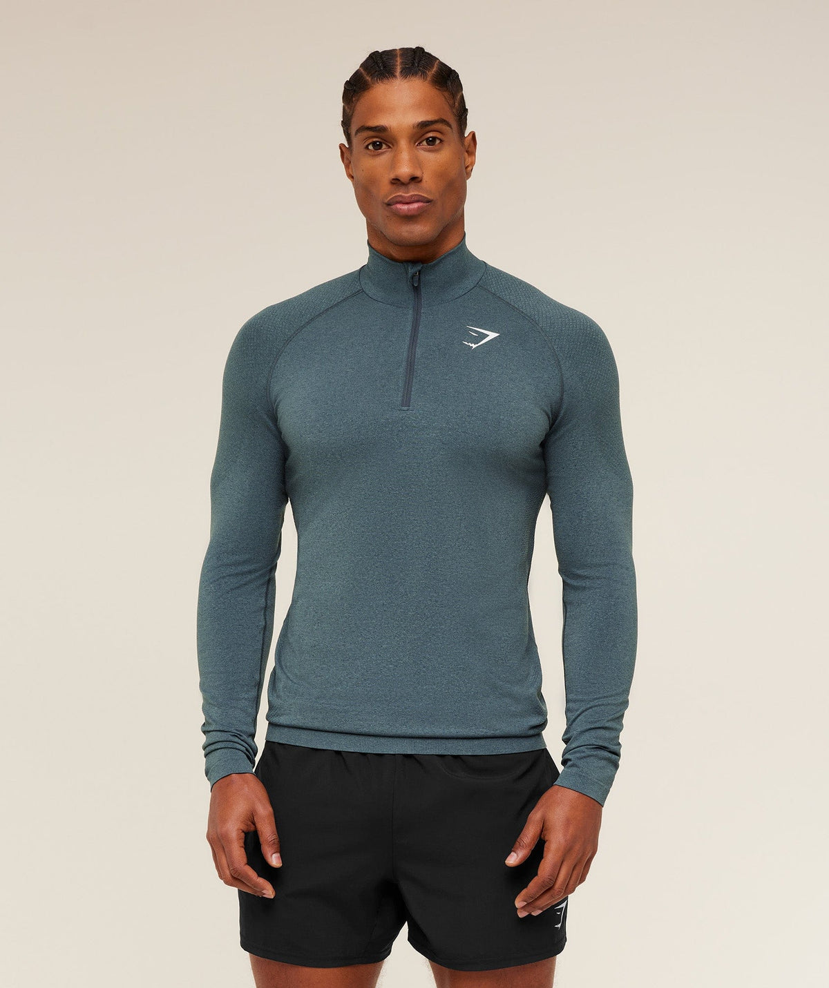 Gymshark Vital 1/4 Zip -  Iron Blue /  Stealth Blue