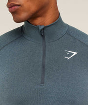 Gymshark Vital 1/4 Zip -  Iron Blue /  Stealth Blue