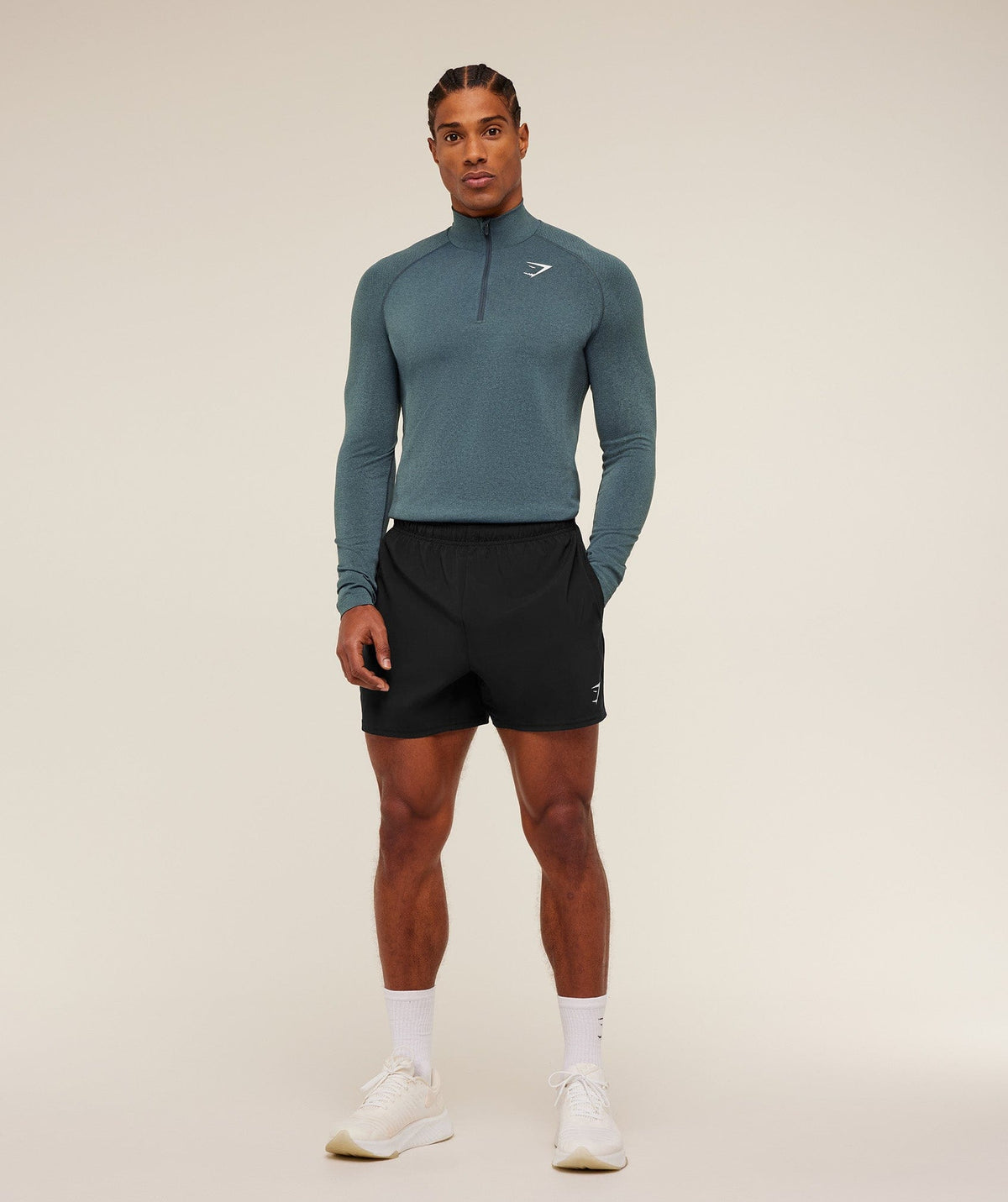 Gymshark Vital 1/4 Zip -  Iron Blue /  Stealth Blue