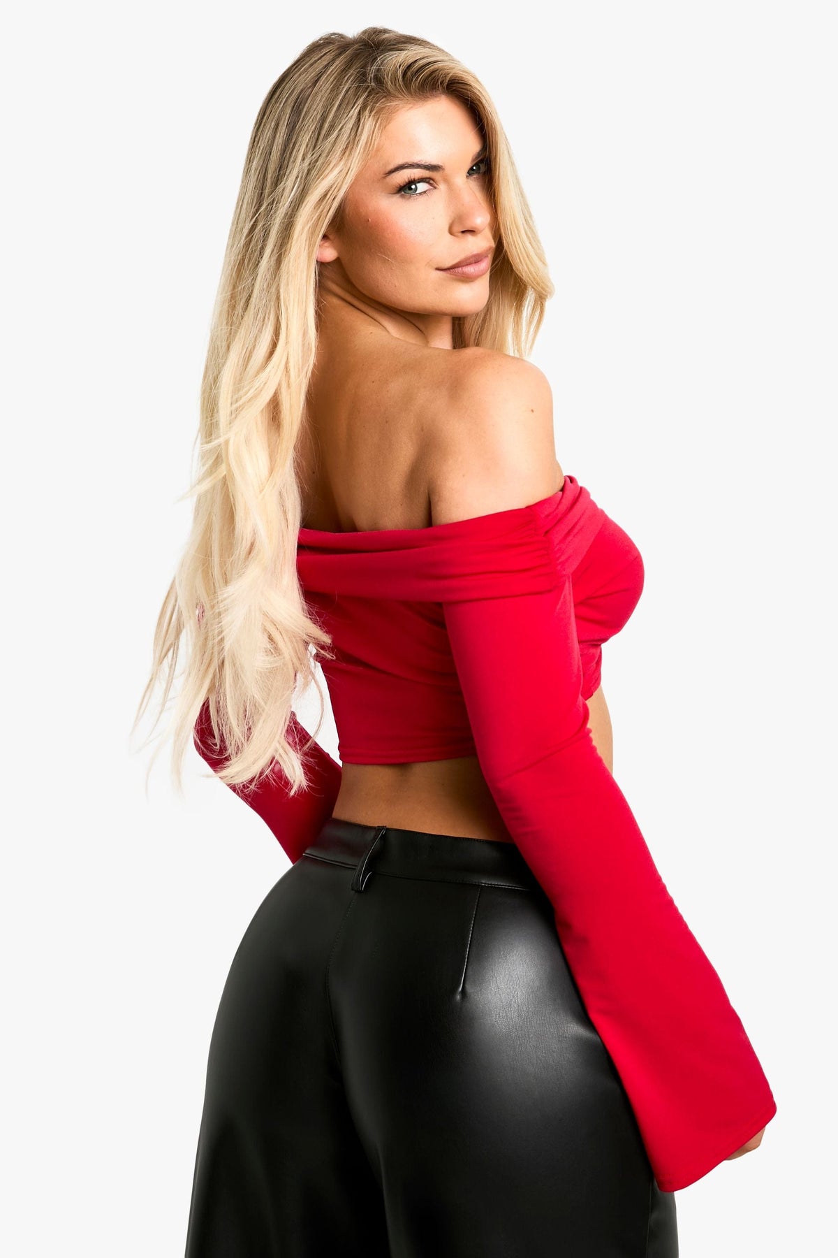 Slinky Bardot Bow Detail Top