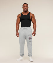 Gymshark Global Lifting Graphic Pant - Light Grey Core Marl