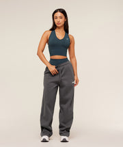 Gymshark Cosy Luxe Straight Leg Short Joggers - Onyx Grey