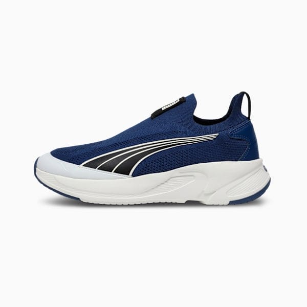 Puma Softride Premier Glideknit Walking Shoes Blue Jewel-Puma Black-Puma White