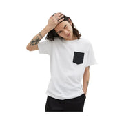 Coach Essential Pocket T-Shirt White Charcoal Signature