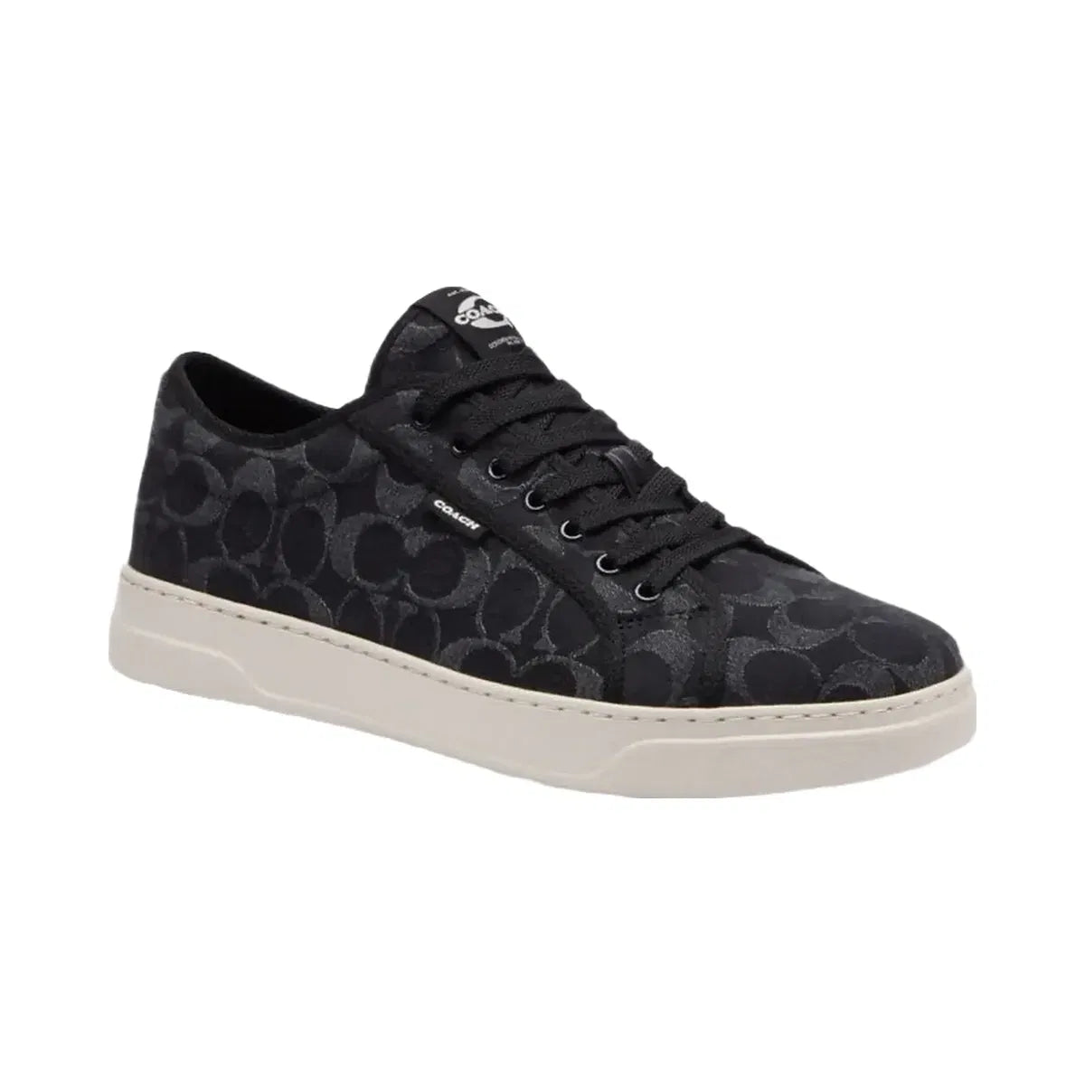 Coach Men's Canvas Sneaker In Signature Denim Black