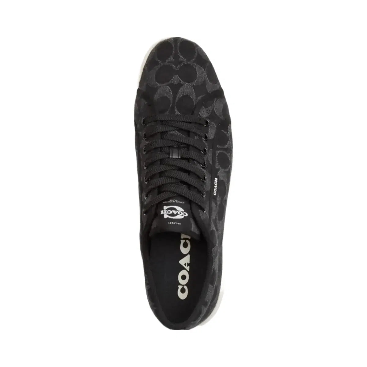 Coach Men's Canvas Sneaker In Signature Denim Black