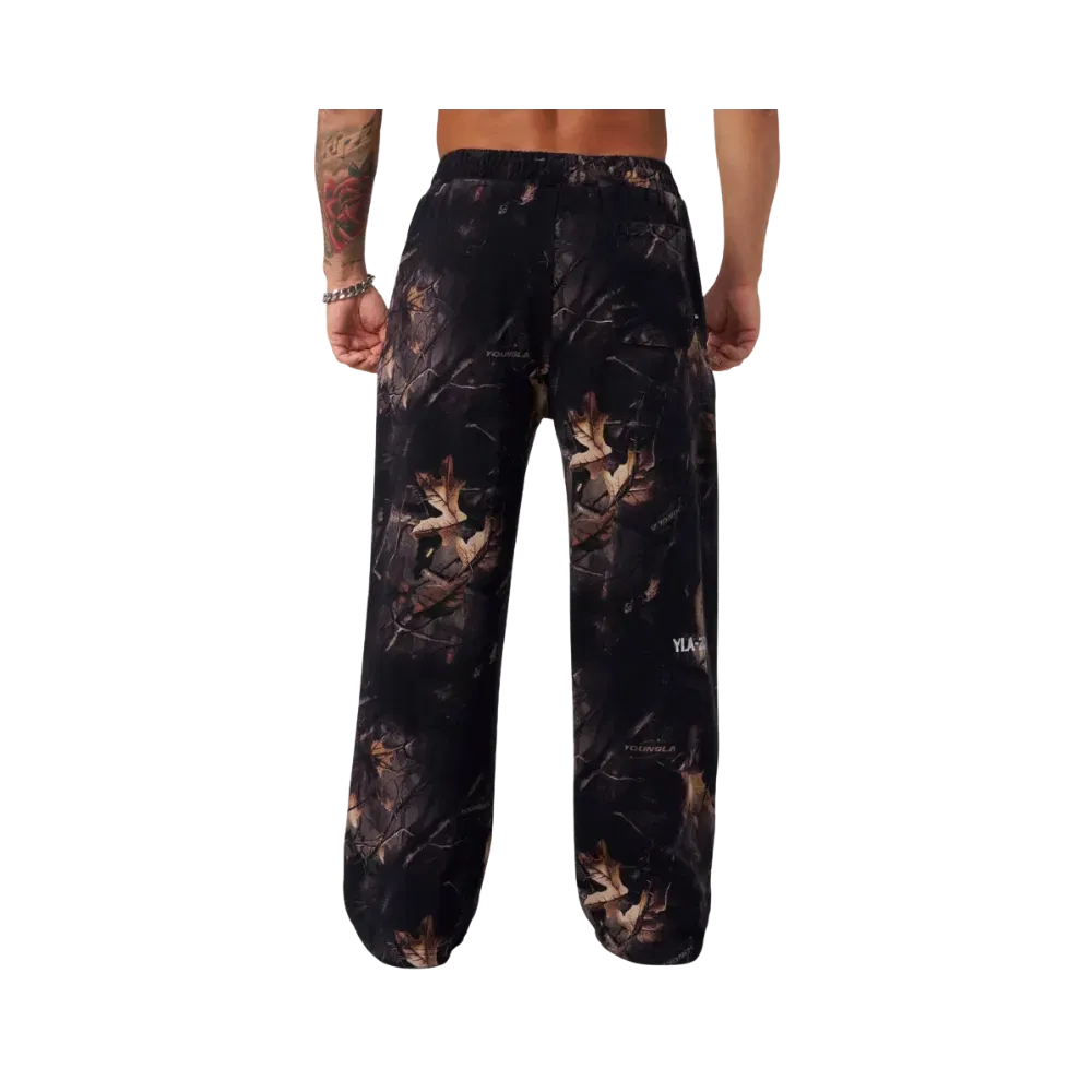 Young LA Tree Camo Collection No Cuff Sweats Black Tree Camo