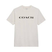 Coach Signature T-Shirt In Organic Cotton White