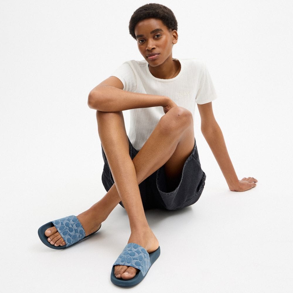 Udele Sport Slide In Regenerative Cotton Signature Denim